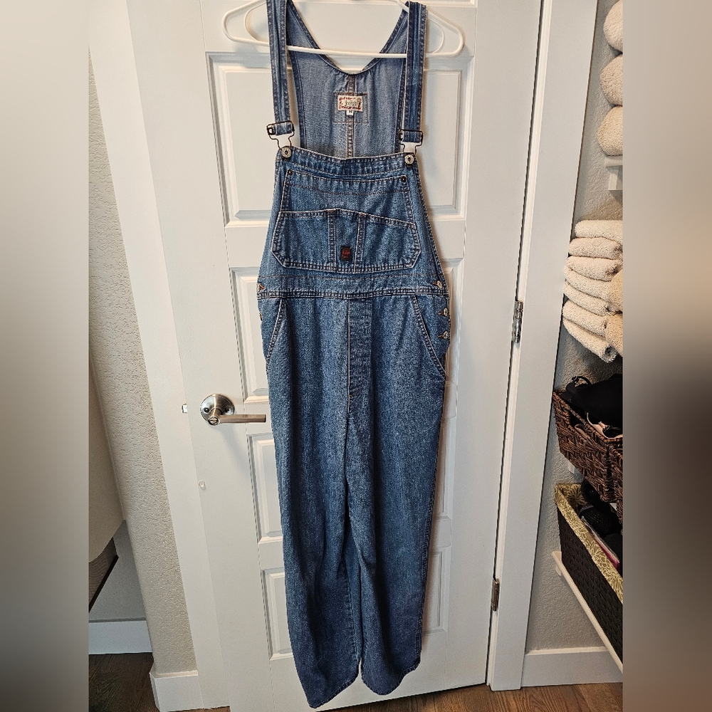 Classic Women's Denim Overalls - Blue